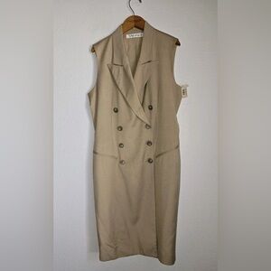 Double Breasted Vest Dress